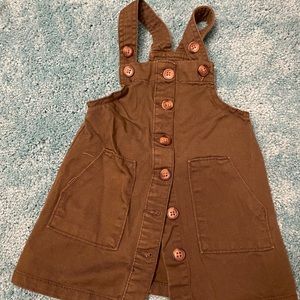 2T Girls Jean olive green dress